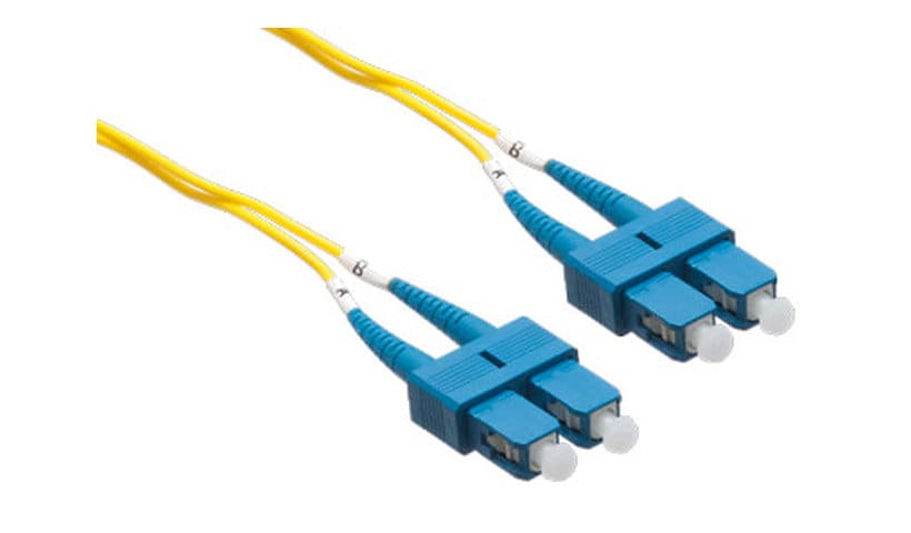 Axiom SC-SC Singlemode Duplex OS2 9/125 Fiber Optic Cable - 1m - Yellow - network cable - 1 m
