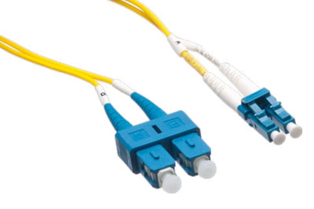 Axiom LC-SC Singlemode Duplex OS2 9/125 Fiber Optic Cable - 6m - Yellow - n