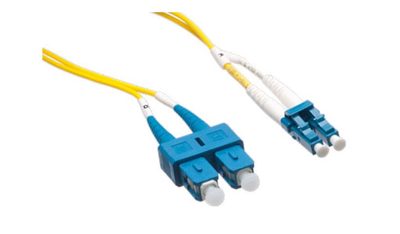 Axiom LC-SC Singlemode Duplex OS2 9/125 Fiber Optic Cable - 6m - Yellow - network cable - 6 m - yellow