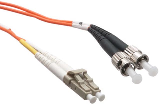 Axiom LC-ST Multimode Duplex OM1 62.5/125 Fiber Optic Cable - 8m - Orange -