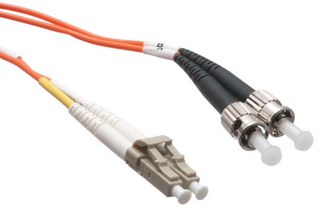 Axiom LC-ST Multimode Duplex OM1 62.5/125 Fiber Optic Cable - 8m - Orange - patch cable - 8 m