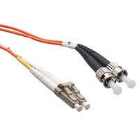 Axiom LC-ST Multimode Duplex OM1 62.5/125 Fiber Optic Cable - 8m - Orange -