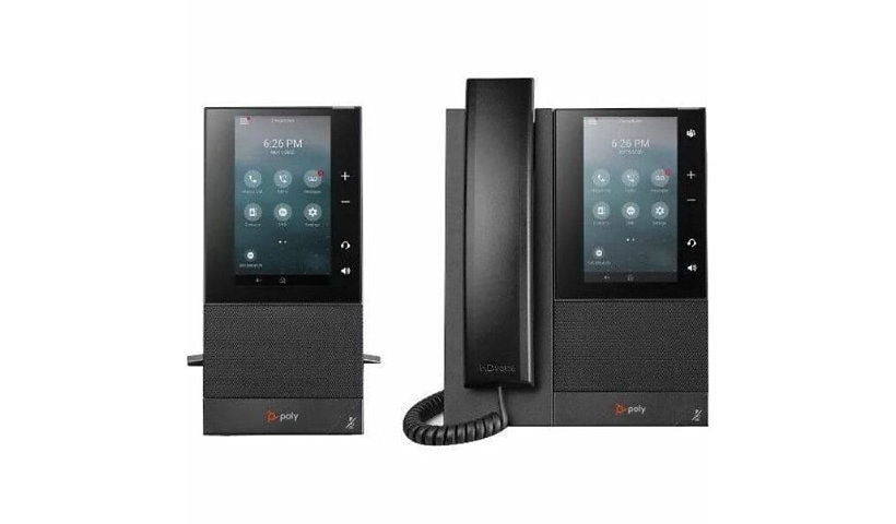 Poly CCX 505 IP Phone - Corded - Corded/Cordless - Wi-Fi - Desktop - Black