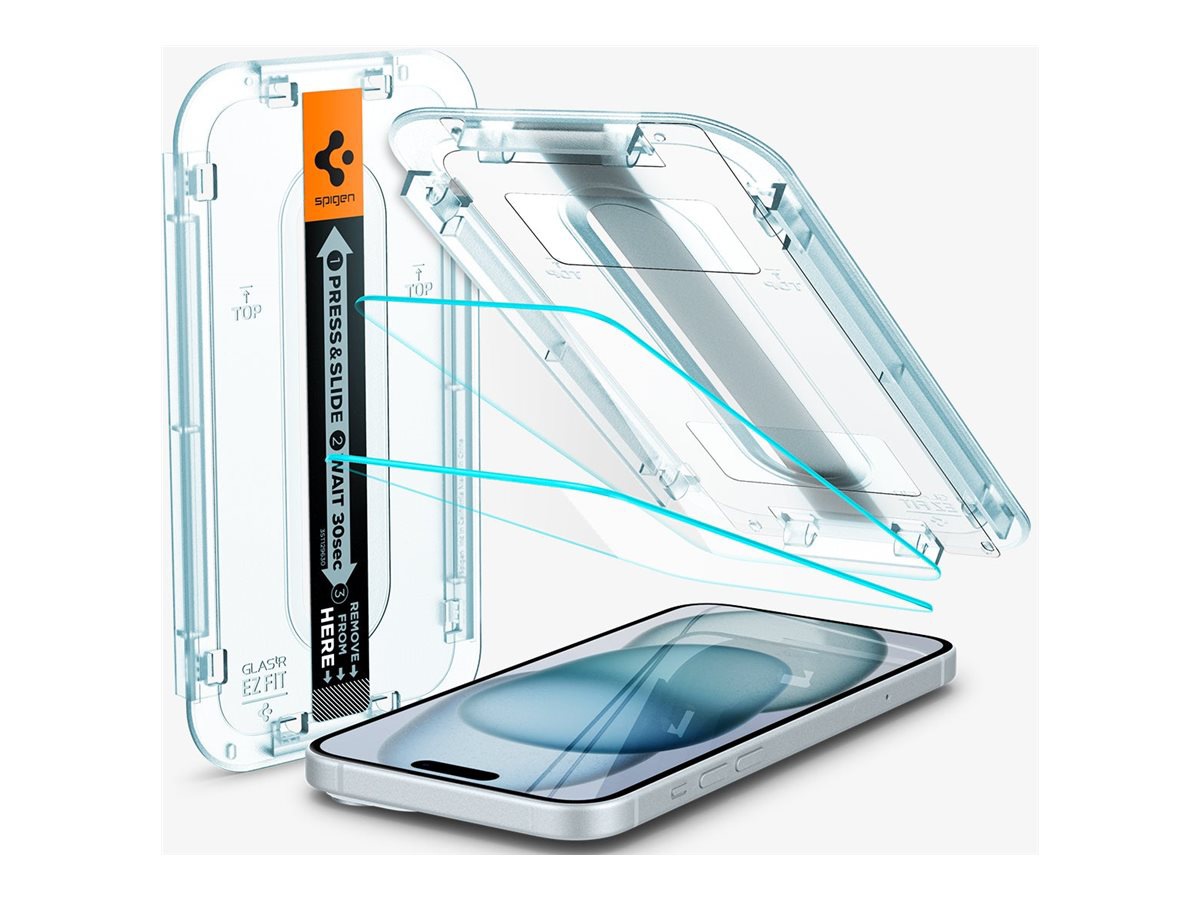 Spigen GLAS.tR EZ Fit - Screen Protector For Cellular Phone - Sensor Protection