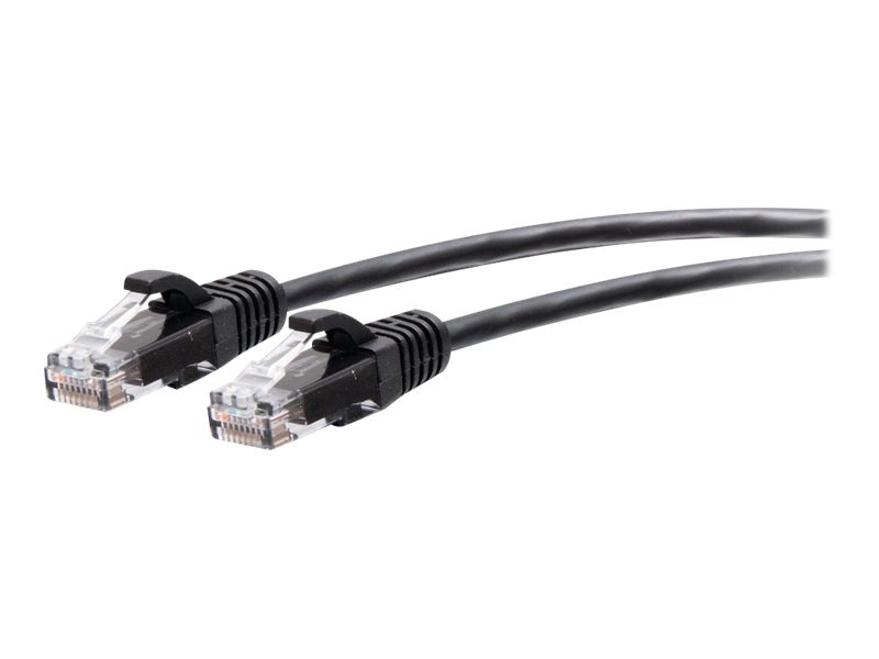 C2G 15ft (4.5m) Cat6a Snagless Unshielded (UTP) Slim Ethernet Network Patch Cable - Black - patch cable - 4.5 m - black