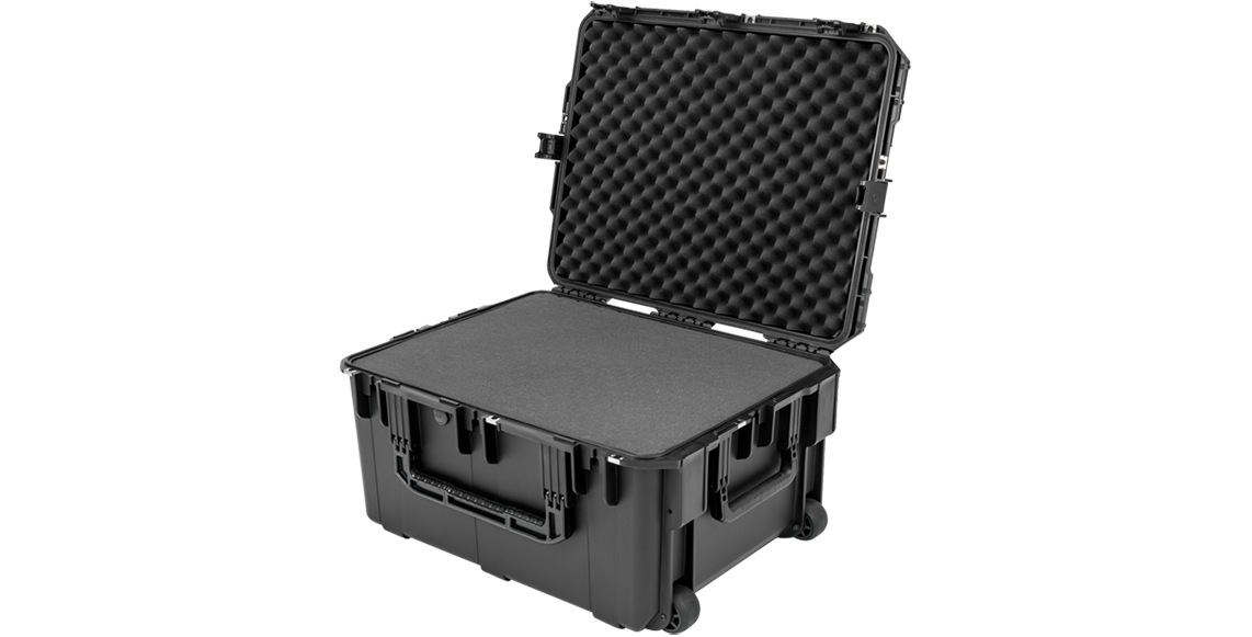 Pelican SKB iSeries 26"x20"x13" Injection Molded Case with Wheels and Cubed Foam