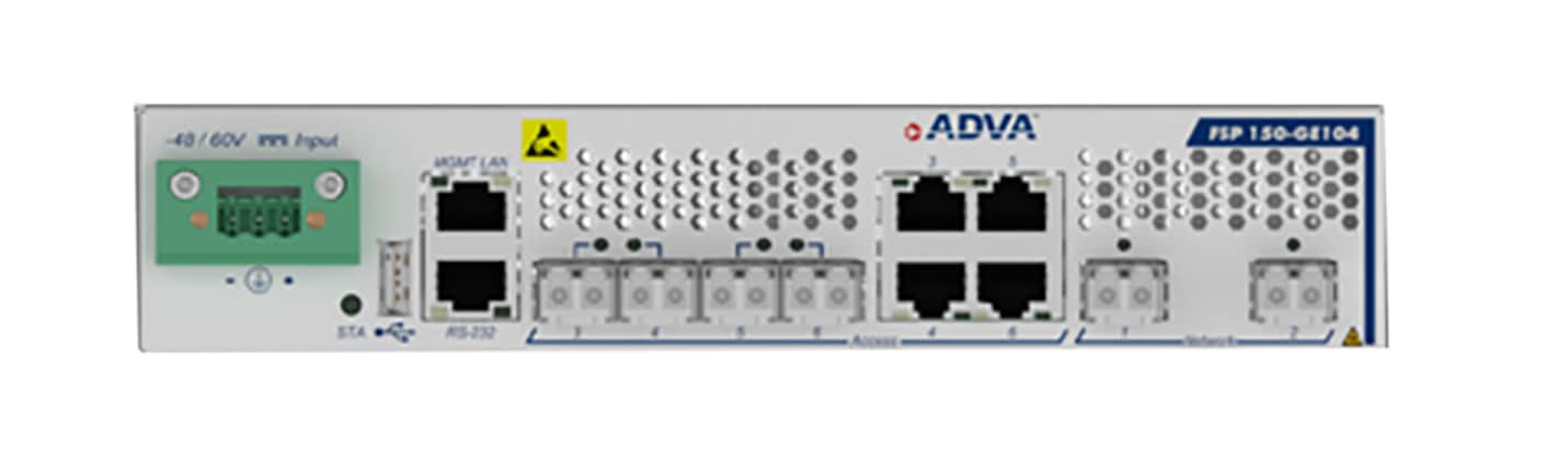 ADTRAN GE104 Carrier Ethernet Network Demarcation Device with Integrated AC Power Supply Unit