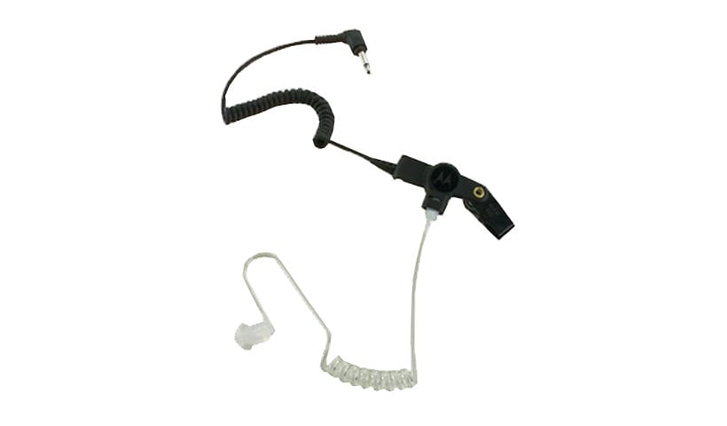 Motorola Receive-Only Earpiece with Translucent Tube - Black