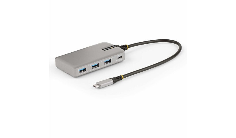 StarTech.com 4-Port USB-C Hub w/ USB-C DP Alt Mode Video Output, 3x USB-A/1x USB-C, 100W PD Pass-Through, USB 3.2 10Gbps