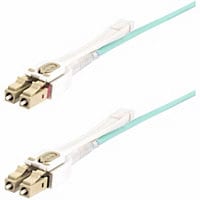 StarTech.com 8m (26ft) LC to LC (UPC) OM4 Multimode Fiber Optic Cable, Push
