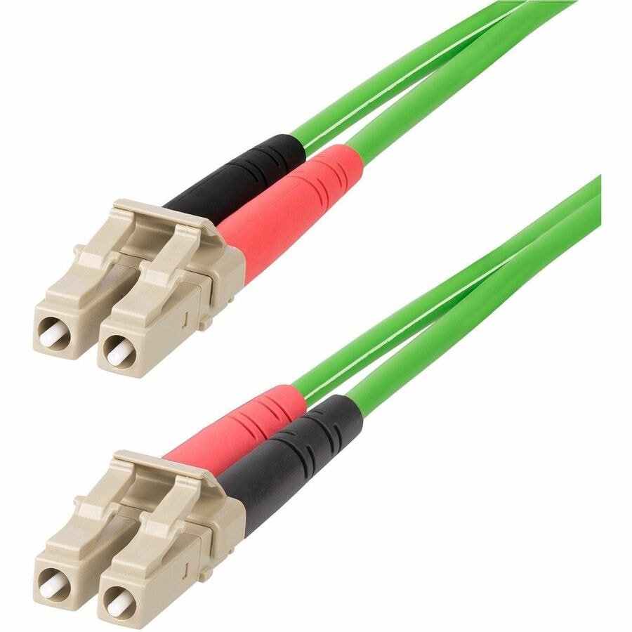 StarTech.com 1m (3ft) LC to LC (UPC) OM5 Multimode Fiber Optic Cable, 50/125µm Duplex Zipcord, Fiber Patch Cord
