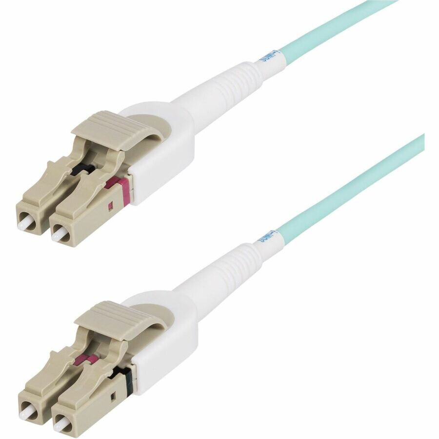 StarTech.com 5m (15ft) LC/UPC to LC/UPC OM4 Switchable Fiber Cable, Multimode 50/125µm, LSZH