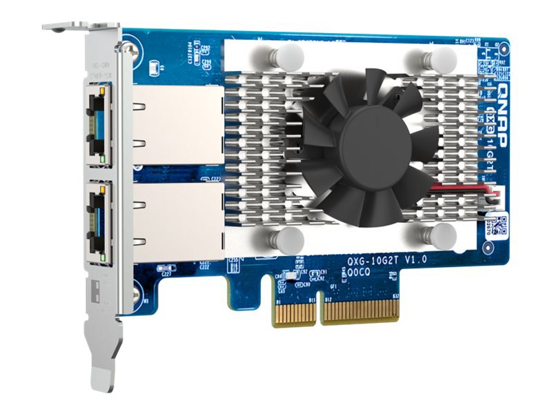QNAP QXG-10G2T - network adapter - PCIe 3.0 x4 - 100M/1G/2.5G/5G/10 Gigabit Ethernet x 2