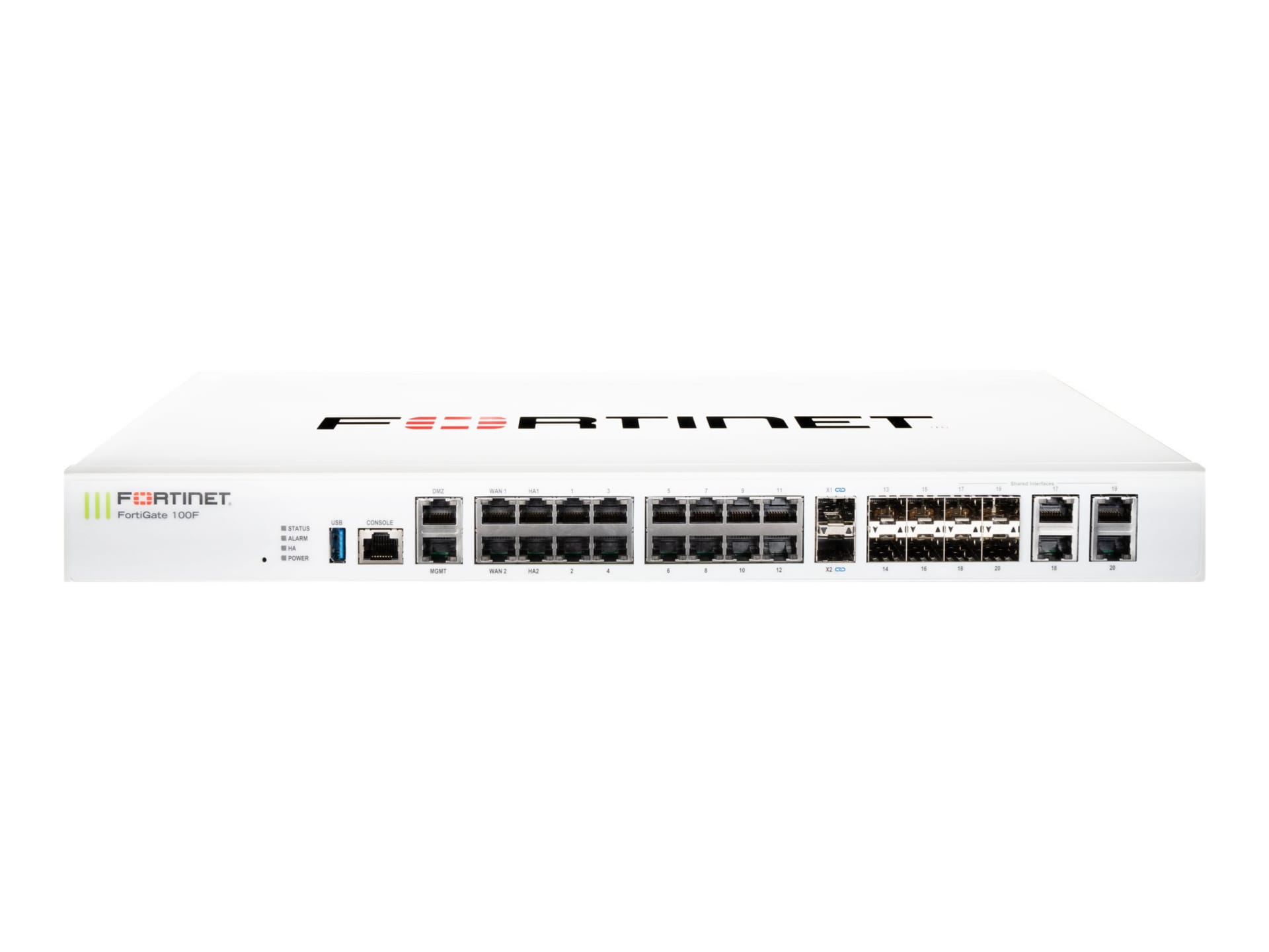 Fortinet FortiGate 100F - security appliance - with 1 year FortiCare Premium Support + 1 year FortiGuard Enterprise
