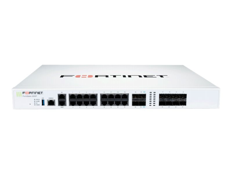 Fortinet FortiGate 200F - security appliance - with 1 year FortiCare Premiu