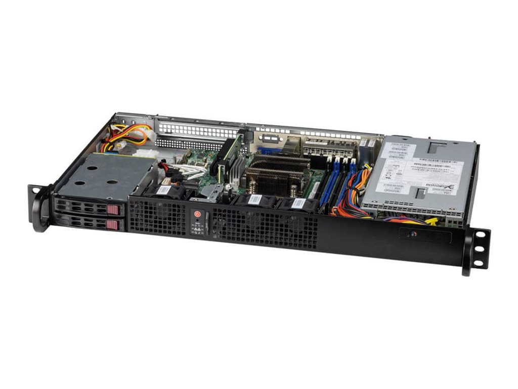 Supermicro Intel Atom Snow Ridge P5362 24-Core IoT SuperServer - Black