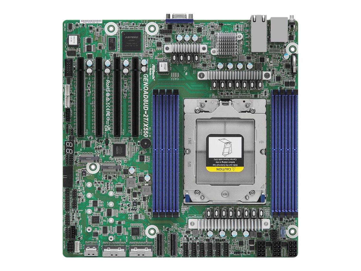 ASRock Rack GENOAD8UD-2T/X550 - motherboard - deep micro atx - LGA6096 Sock