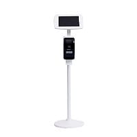 Bouncepad Floorstand Kiosk with Printer Mount for Gen1/2/3/4 11" iPad Pro Tablet - White