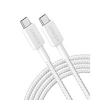 Anker 322 6' USB-C to USB-C Braided Cable - White