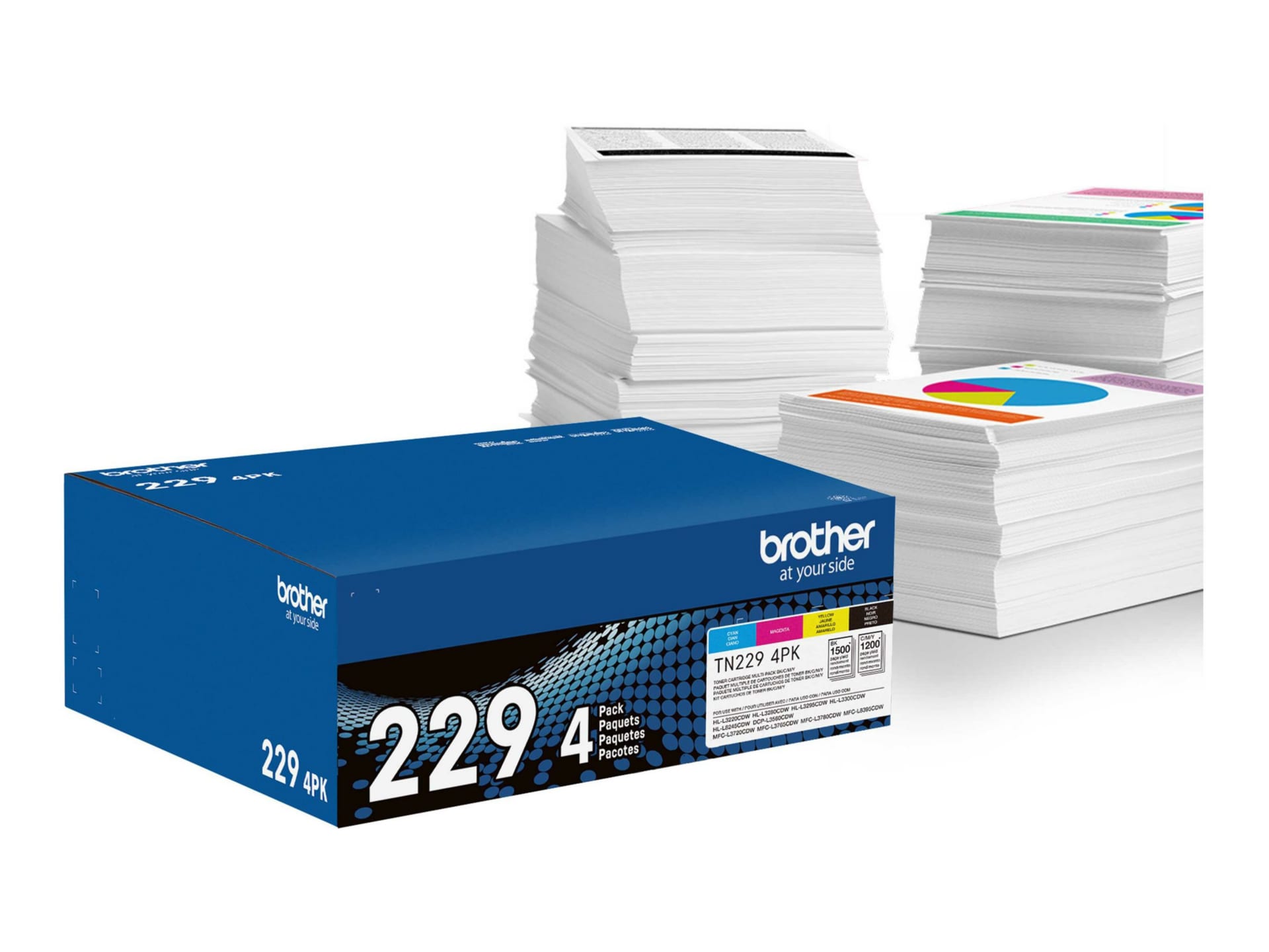 Brother TN229 4PK - 4-pack - black, yellow, cyan, magenta - original - toner cartridge