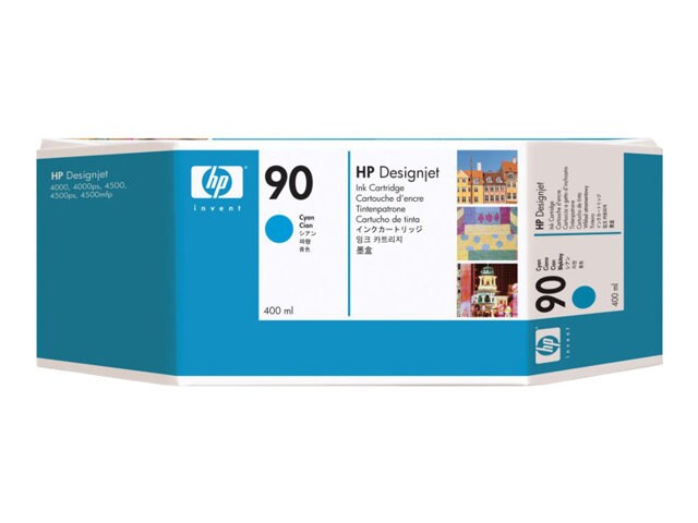 HP 90 400-ml 3-ink Cyan Cartridge Multipack (C5083A)