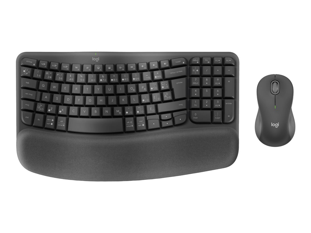 Logitech Wave Keys MK670 Combo - keyboard and mouse set - QWERTY - French -