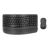 Logitech Wave Keys MK670 Combo - keyboard and mouse set - QWERTY - French - graphite Input Device