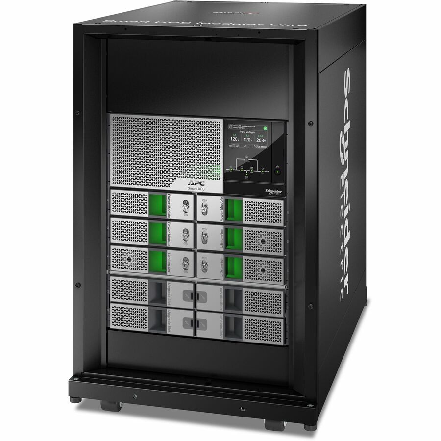 APC Smart-UPS Modular Ultra On-Line, 15kW scalable to 20kW N+1, Lithium-ion, Tower 18U, 208/240V, Network Management, W/