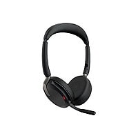 Jabra Evolve2 65 Flex UC Stereo - headset - with wireless charging pad