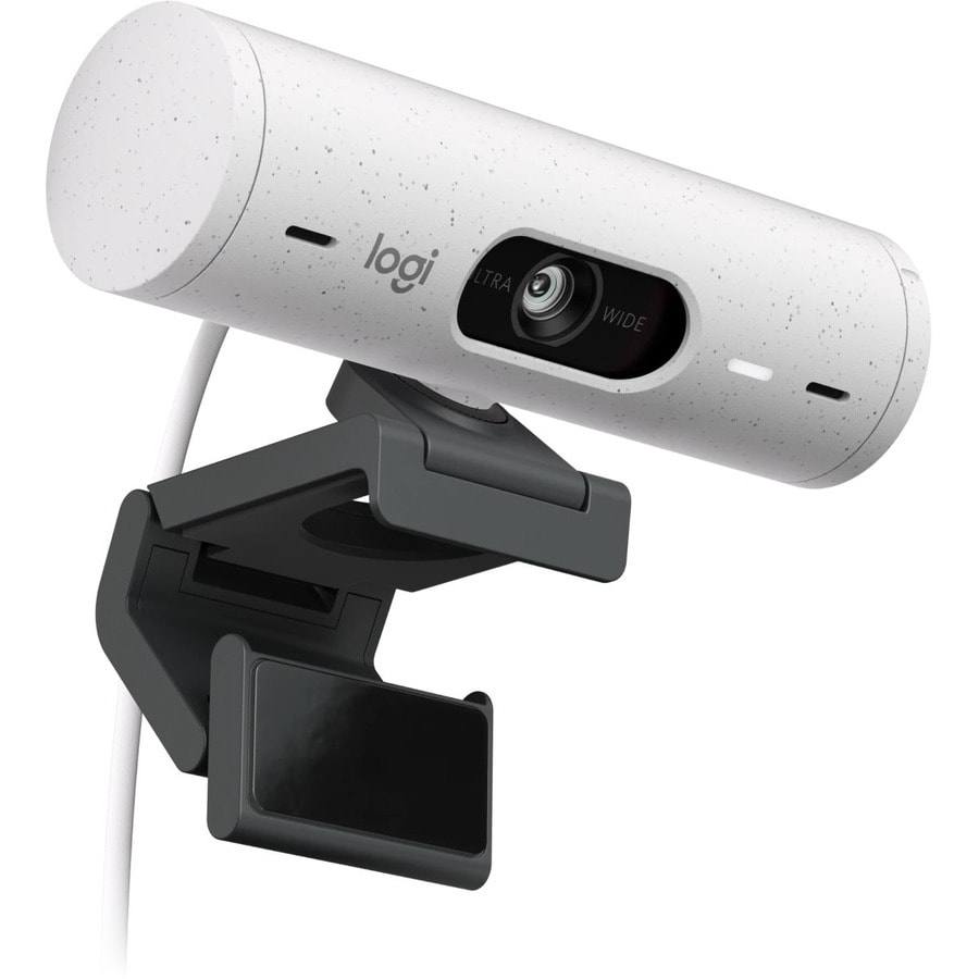 Logitech Brio 505 Full HD webcam with auto light correction, auto-framing, Show Mode, dual noise reduction mics, privacy