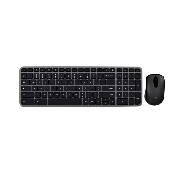 CTL V7 Chrome OS Bluetooth Keyboard and Wireless Mouse Combo for Chromebook - Black