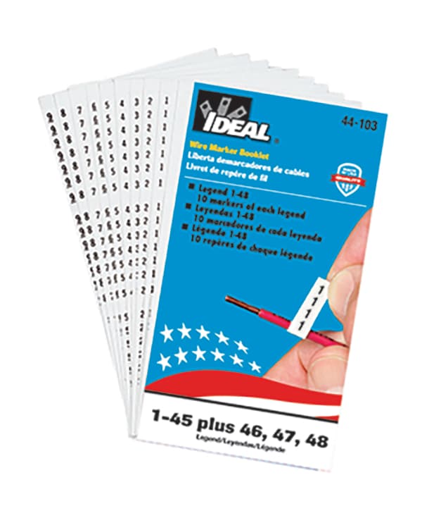 IDEAL Wire Marker Booklet - Each 10