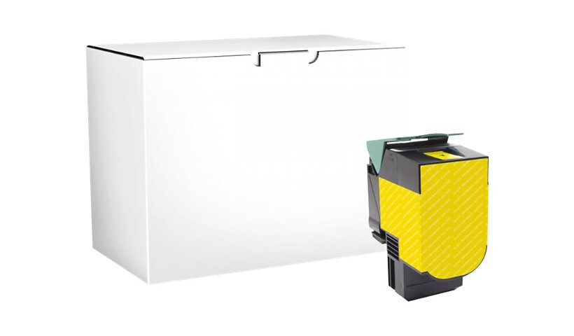 Clover Imaging Group - à rendement élevé - jaune - compatible - remanufacturé - cartouche de toner (alternative pour : Lexmark