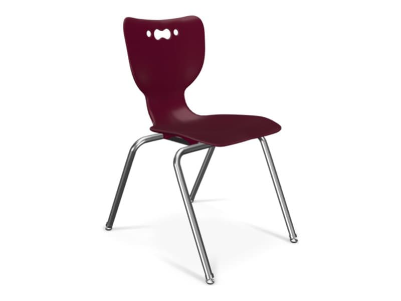 MooreCo Hierarchy - chair - injection molded polypropylene - currant