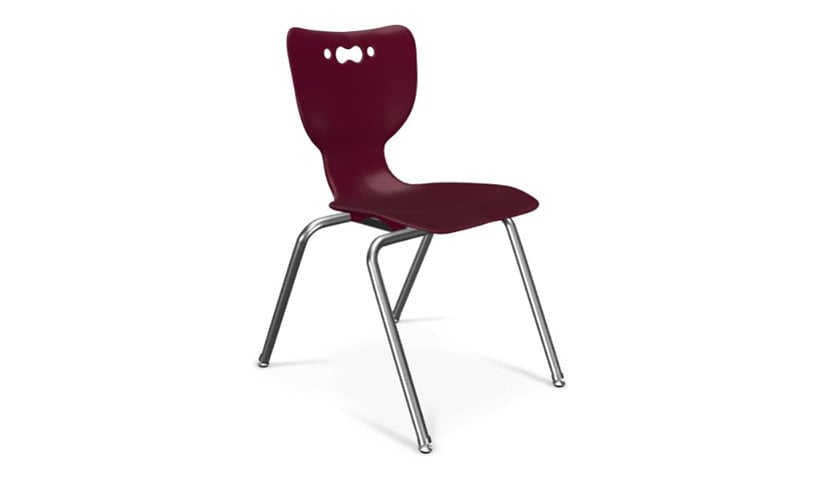 MooreCo Hierarchy - chair - injection molded polypropylene - currant
