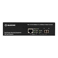 Black Box LPS500 Series LPS500A-MM-LC-R3 - fiber media converter - 10Mb LAN