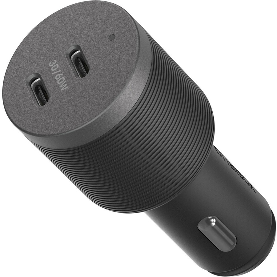OtterBox USB-C Fast Charge Dual Port Car Charger Premium Pro, 60W