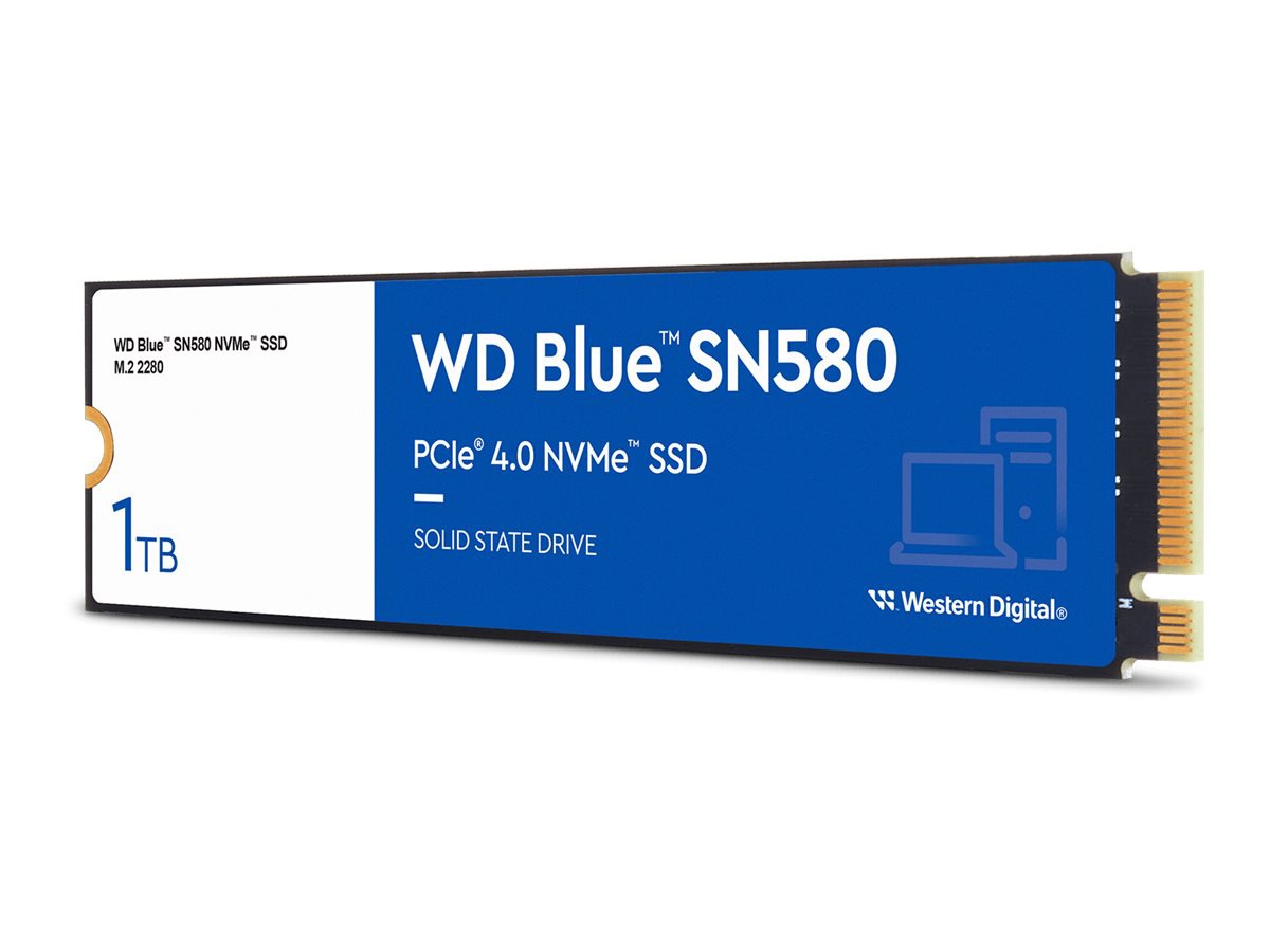 WD Blue SN580 WDS100T3B0E - SSD - 1 TB - PCIe 4.0 x4 (NVMe)