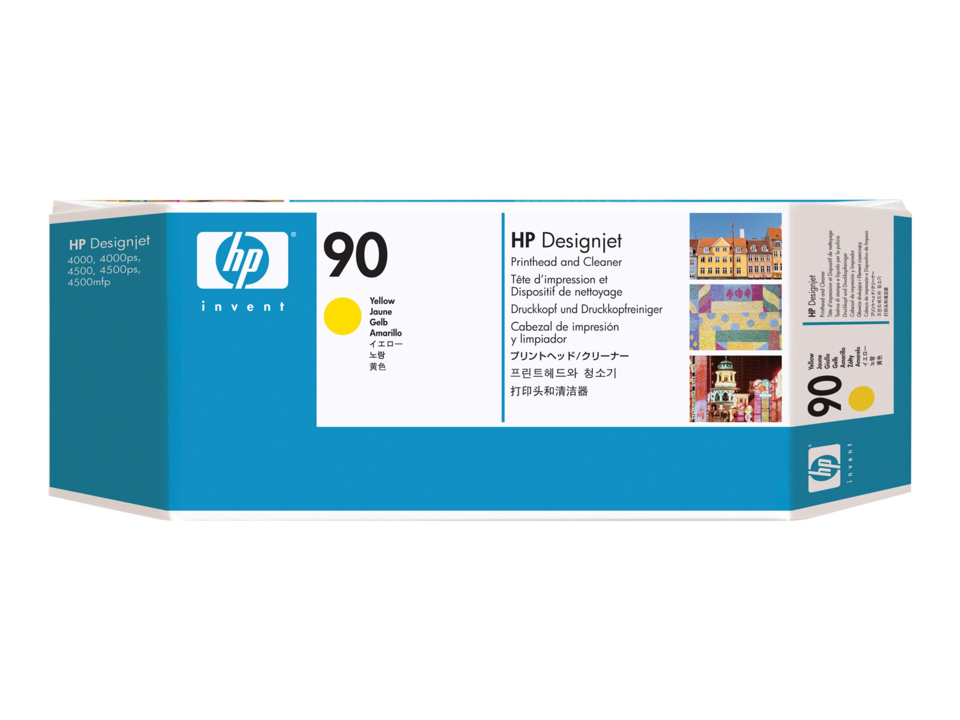 HP 90 - yellow - printhead with cleaner