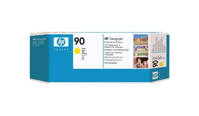 HP 90 - yellow - printhead with cleaner