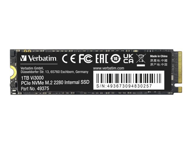 Verbatim Vi3000 - SSD - High Endurance - 1 TB - NVMe - PCIe 3.0 x4