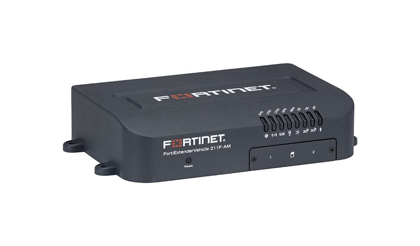 FortiExtenderVehicle 211F-AM - router - WWAN - Wi-Fi 5, Bluetooth - 3G, 4G - desktop, wall-mountable