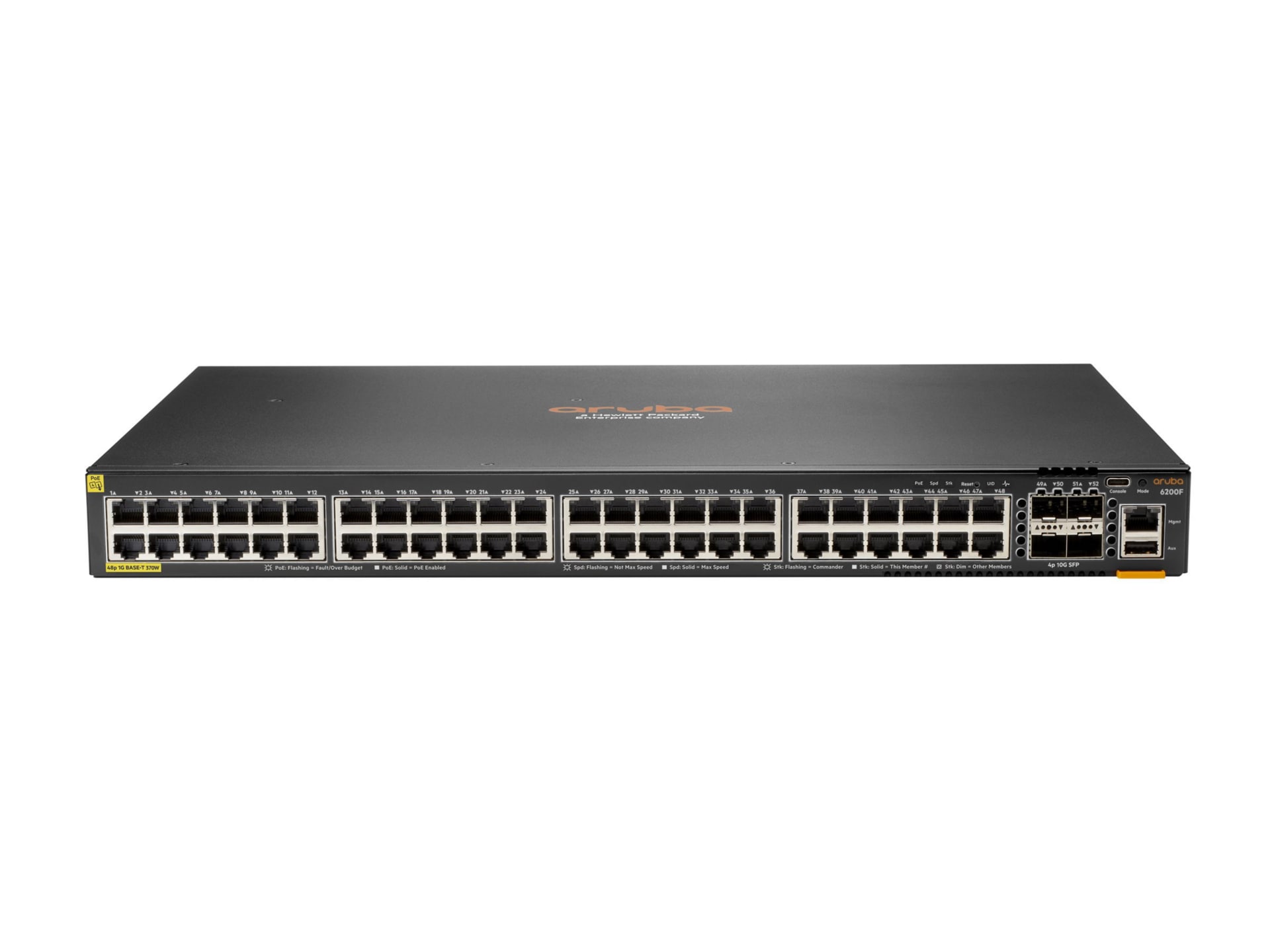 HPE Aruba Networking CX 6200F 48G 4SFP Switch - switch - Max. Stacking Dist