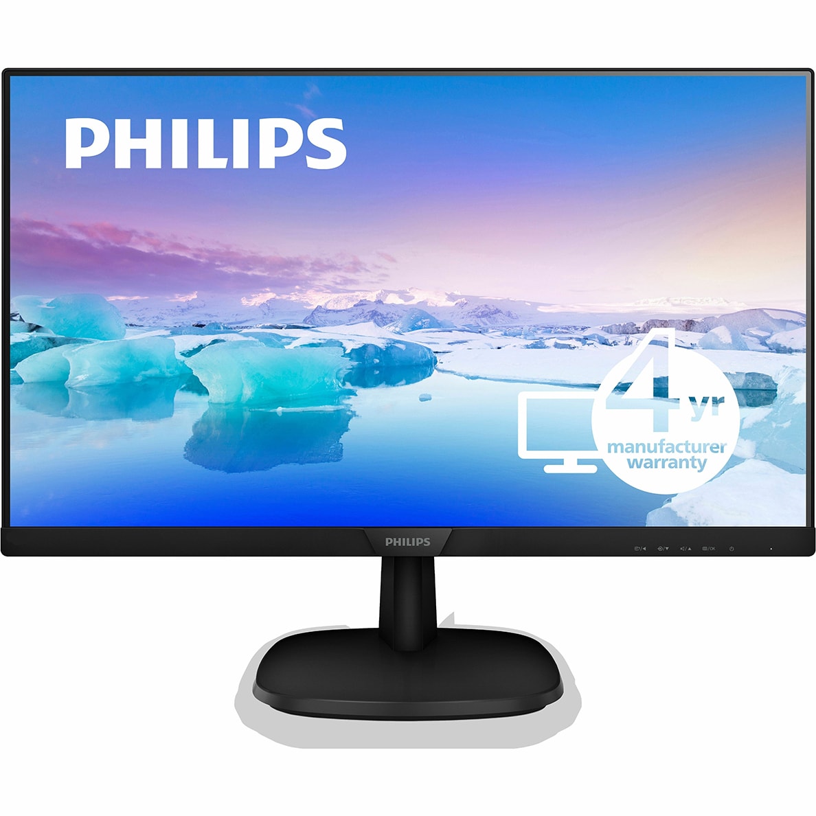PHILIPS 271V8LBS - 27 inch Monitor, LED, FHD, HDMI, VGA, 4 Year Manufacturer Warranty - 27"