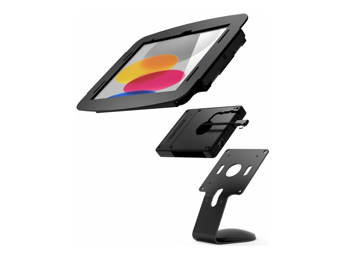 Compulocks iPad Pro 12.9" (3-6th Gen) Space Enclosure Core Counter Stand or Wall Mount Plus Hub enclosure - for tablet -