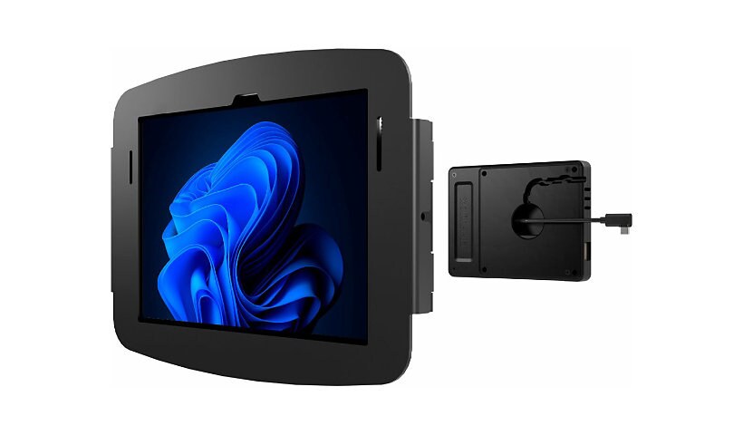 Compulocks Surface Go (1-4 Gen) Space Enclosure Wall Mount Plus Hub mounting kit - for tablet - black