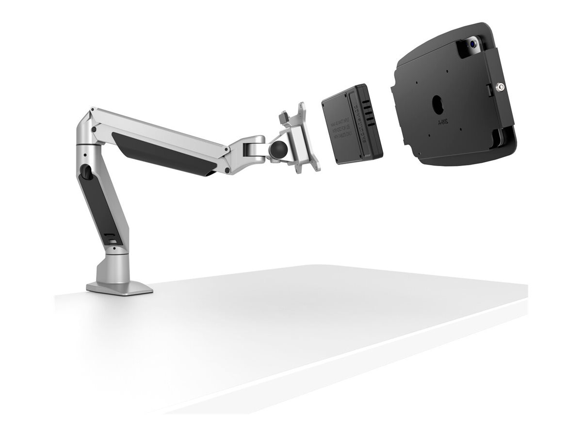 Compulocks Surface Pro 8-10 Space Enclosure Articulating Arm Mount Plus Hub Black mounting kit - for tablet - black