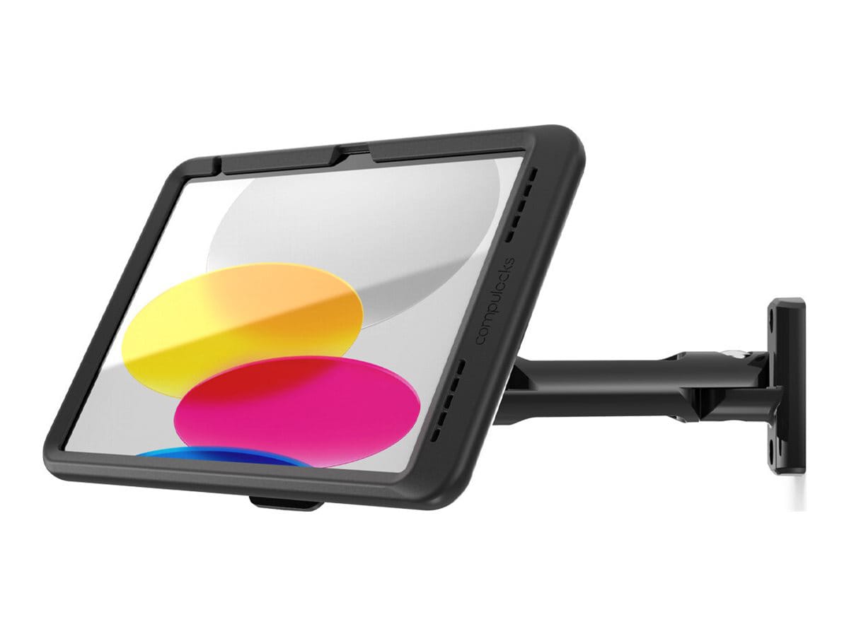 Compulocks iPad 10.9" 10th Gen PowerMove Swing Wall Mount mounting kit - for tablet - swing - black