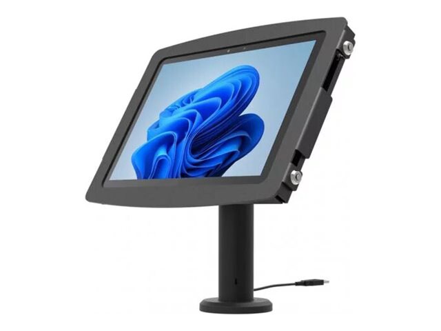 Compulocks Surface Pro 8-10 Space Enclosure Tilting Stand 8" Plus Hub Black stand - for tablet - black