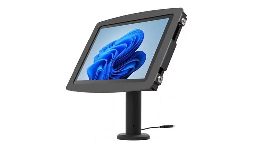 Compulocks Surface Pro 8-9 Space Enclosure Tilting Stand 8" Plus Hub stand - for tablet - black
